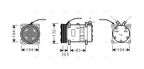 Compressor, air conditioning (UVAK035)