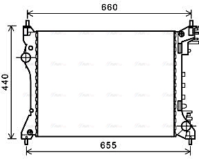 Radiator, engine cooling (ALA2117)