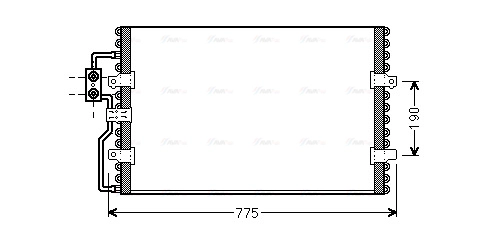Condenser, air conditioning (CN5093)