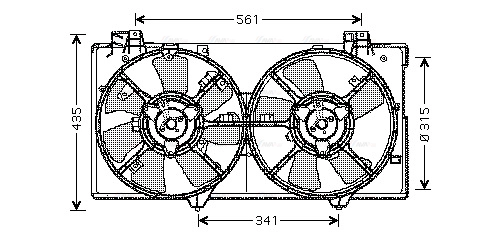 Fan, engine cooling (MZ7528)