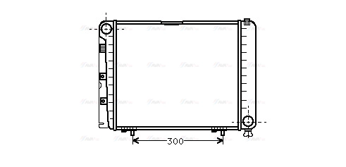 Radiator, engine cooling (MS2079)