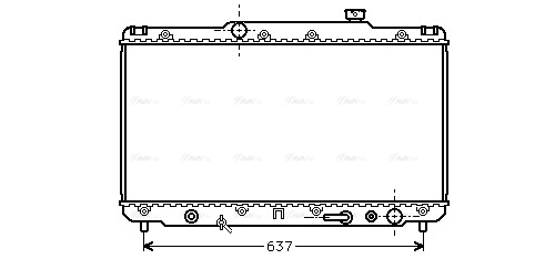 Radiator, engine cooling (TO2186)