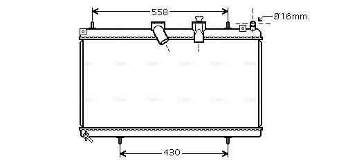 Radiator, engine cooling (CNA2229)