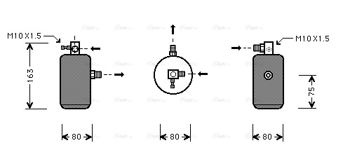 Dryer, air conditioning (CND162)