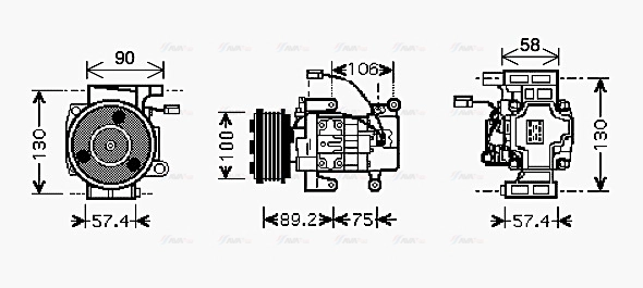 Compressor, air conditioning (MZAK208)