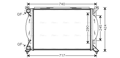 Radiator, engine cooling (AI2195)