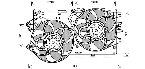 Fan, engine cooling (FT7554)