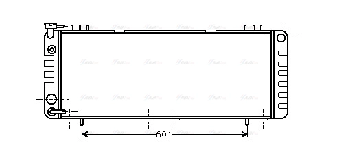 Radiator, engine cooling (JE2002)