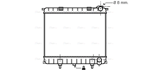 Radiator, engine cooling (AU2173)