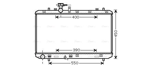 Radiator, engine cooling (SZA2084)