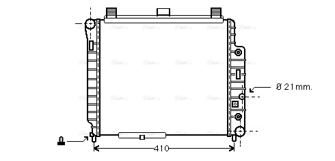 Radiator, engine cooling (MSA2238)