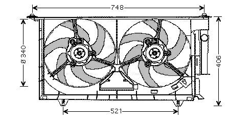 Fan, engine cooling (CN7525)