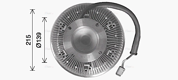 Clutch, radiator fan