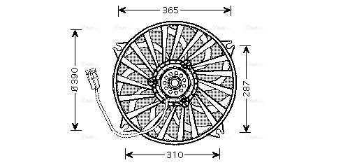 Fan, engine cooling (PE7529)