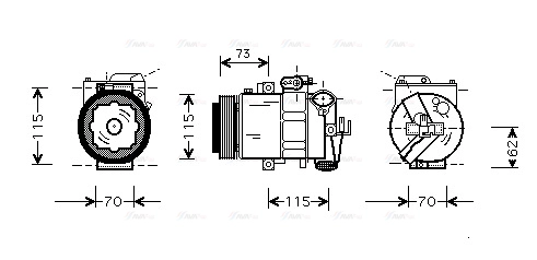 Compressor, air conditioning (AIK014)