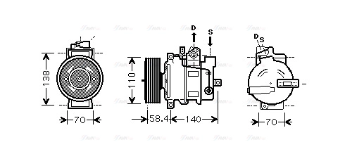 Compressor, air conditioning (AIK274)