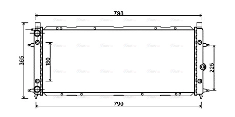 Radiator, engine cooling (VN2094)