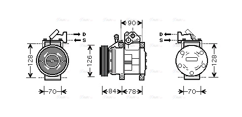 Compressor, air conditioning (KAK052)