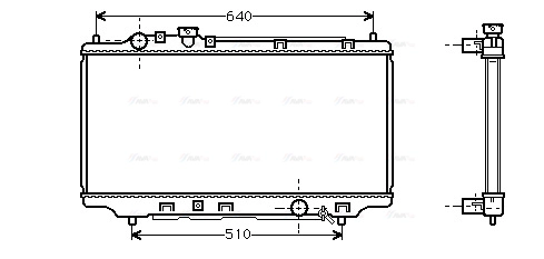 Radiator, engine cooling (MZ2098)