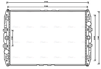 Radiator, engine cooling (MN2087)