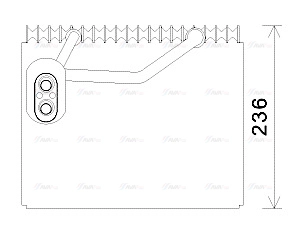 Evaporator, air conditioning (HYV367)