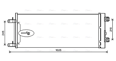 Condenser, air conditioning (DF5071D)