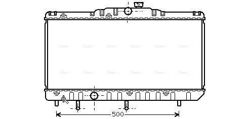 Radiator, engine cooling (TO2123)