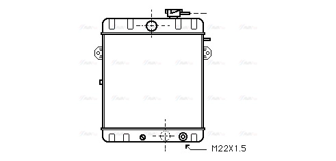 Radiator, engine cooling (VN2007)