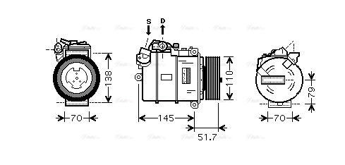 Compressor, air conditioning (BWAK329)