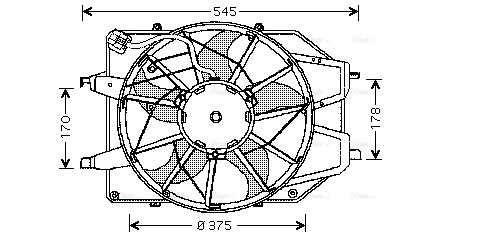 Fan, engine cooling (FD7509)