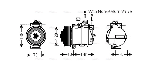 Compressor, air conditioning (MSK565)