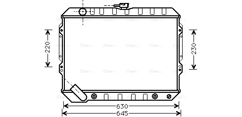 Radiator, engine cooling (MTA2089)