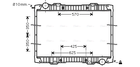 Radiator, engine cooling (SC2020)