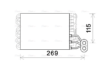 Evaporator, air conditioning (FTV422)