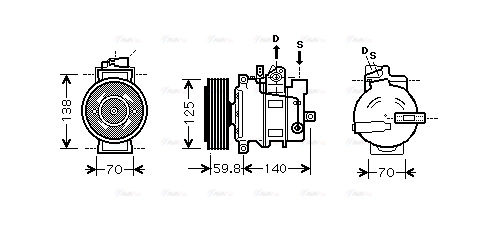 Compressor, air conditioning (AIAK295)