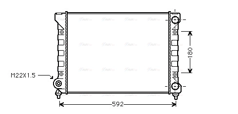 Radiator, engine cooling (VN2111)