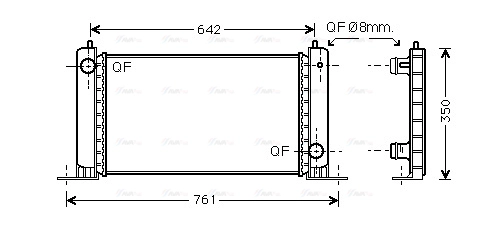 Radiator, engine cooling (FT2251)