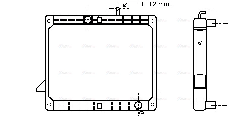 Radiator, engine cooling (ME2175)