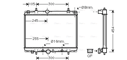 Radiator, engine cooling (PEA2201)