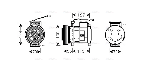 Compressor, air conditioning (JEAK032)
