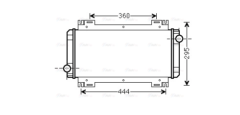 Radiator, engine cooling (FD2044)