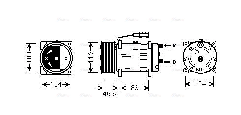 Compressor, air conditioning (MNAK061)