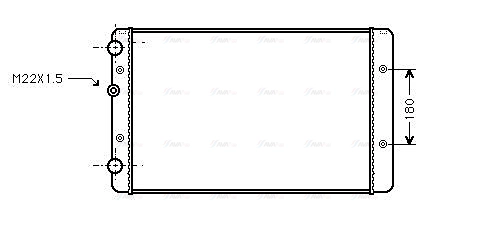 Radiator, engine cooling (VNA2027)