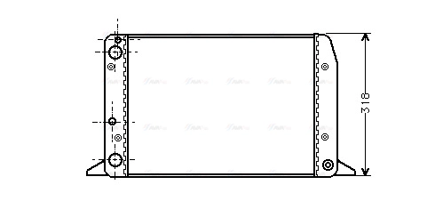 Radiator, engine cooling (AI2104)