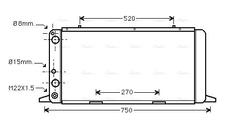 Radiator, engine cooling (AI2026)
