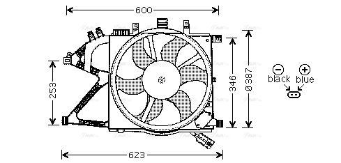 Fan, engine cooling (OL7506)