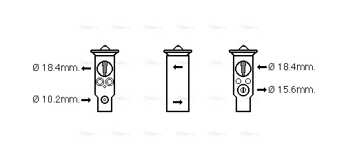 Expansion Valve, air conditioning (HD1257)