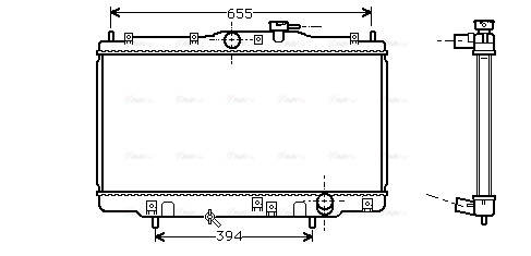 Radiator, engine cooling (HD2070)