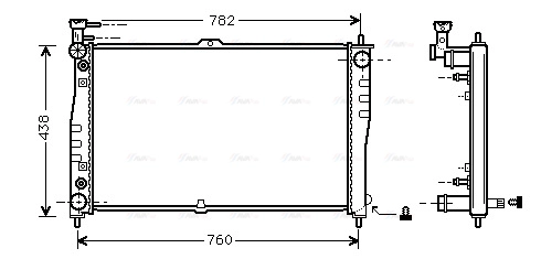 Radiator, engine cooling (KA2021)