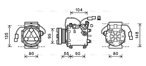 Compressor, air conditioning (MTAK242)